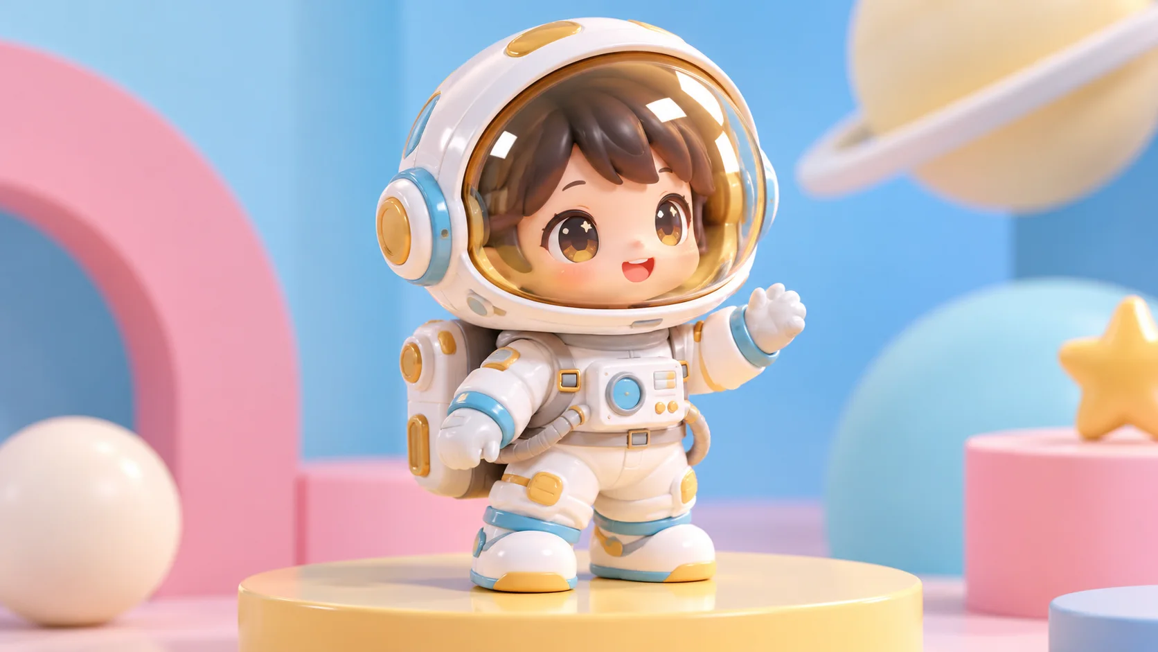 Chibi AI figurine generator gift concept